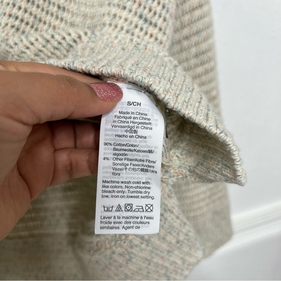 Madewell Rainbow speckled Marled Seville Pullover Sweater size small - Picture 11 of 14